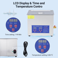 Load image into Gallery viewer, Jewelry Ultrasonic Cleaner, 10L  &amp; 6.5L 40kHz
