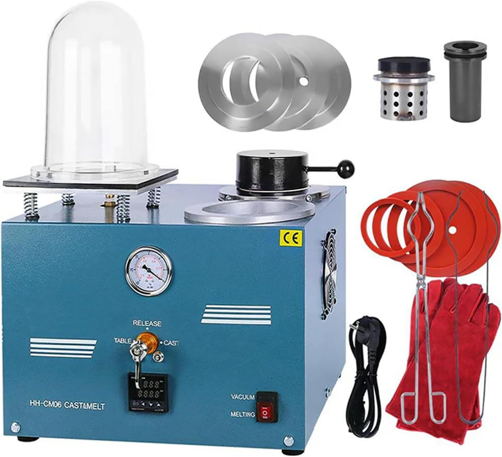 Vacuum Casting Machine 2L with Melting Furnace, 3 CFM Vacuum Pump