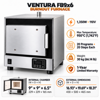 Load image into Gallery viewer, Ventura FB9x6 Programmable Burnout Furnace – 110V
